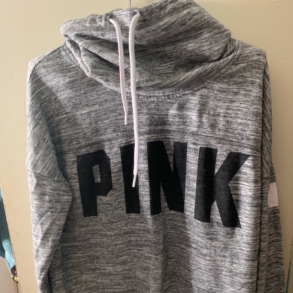 VS Pink Cowl Neck Pullover